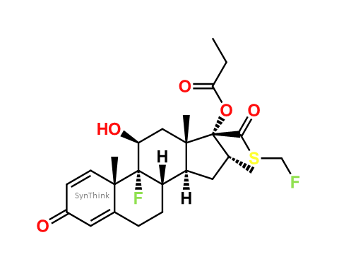 CAS No.: - 6-Desfluoro Fluticasone Propionate Impurity